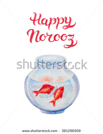 Happy Norooz Fishes In Pot Card