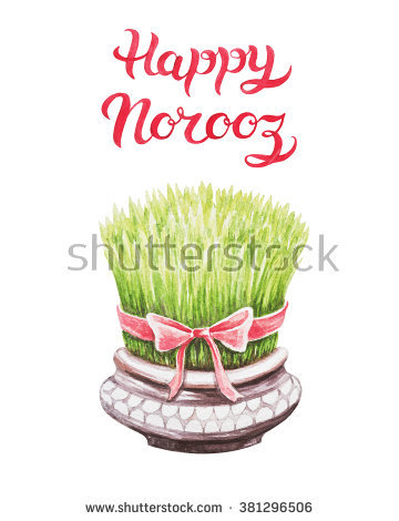 Happy Norooz Hand Drawn Greeting Card