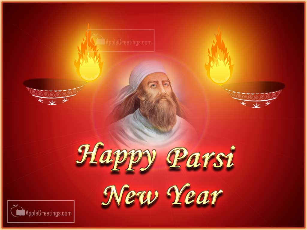 Happy Parsi New Year Greeting Card