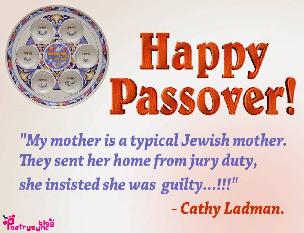 Happy Passover Cathy Ladman Quote