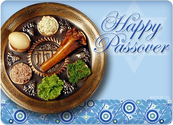 Happy Passover Food Plate