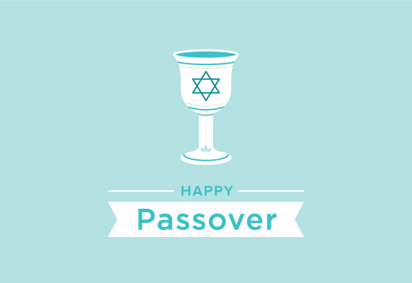 Happy Passover Glass Picture