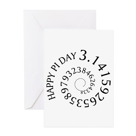 Happy Pi Day White Card