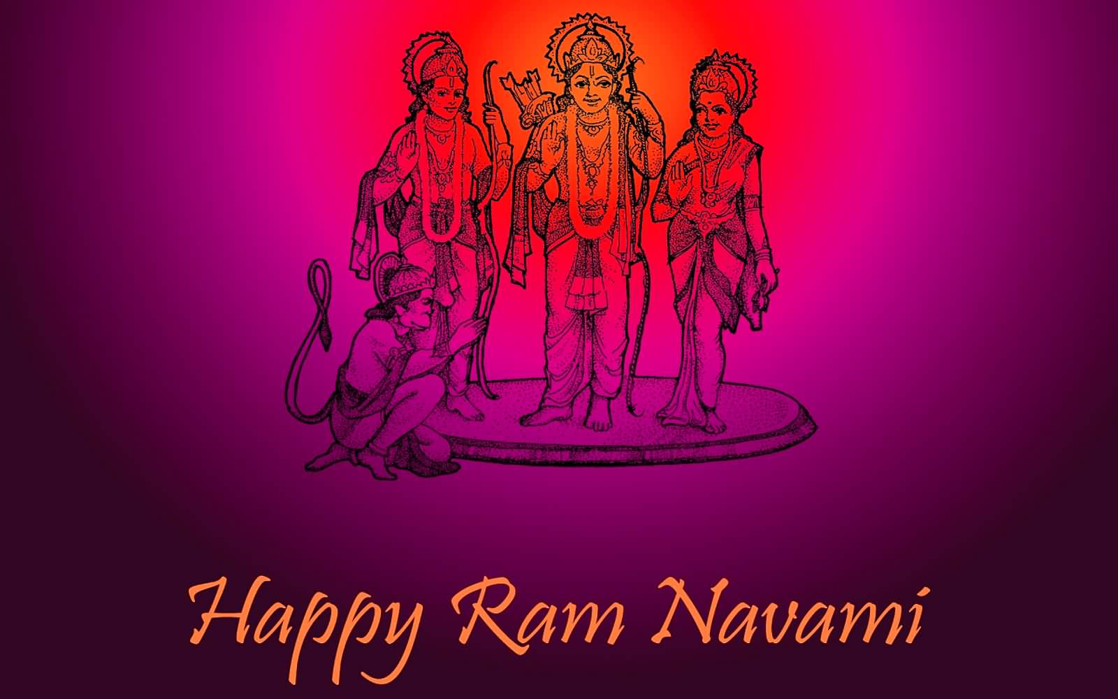 Happy Ram Navami 2017 Wishes Wallpaper