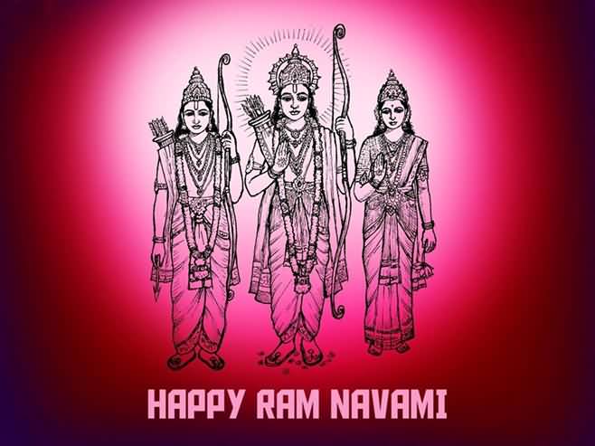 Happy Ram Navami Ram Sita And Lakshman