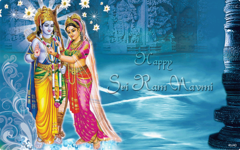 Happy Sri Ram Navami Greetings Wallpaper