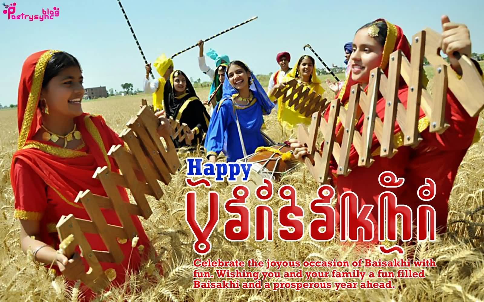 Happy Vaisakhi Celebrate The Joyous Occasion Of Baisakhi With Fun