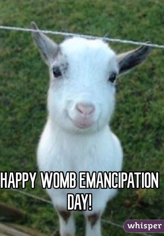 Happy Womb Emancipation Day Sheep Picture
