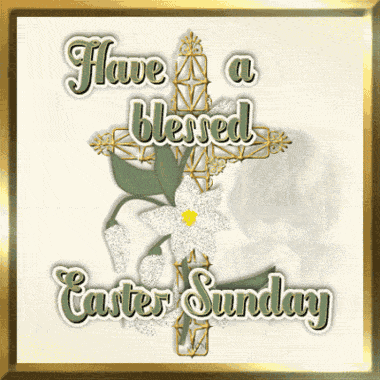 Have A Blessed Easter Sunday Glitter Ecard