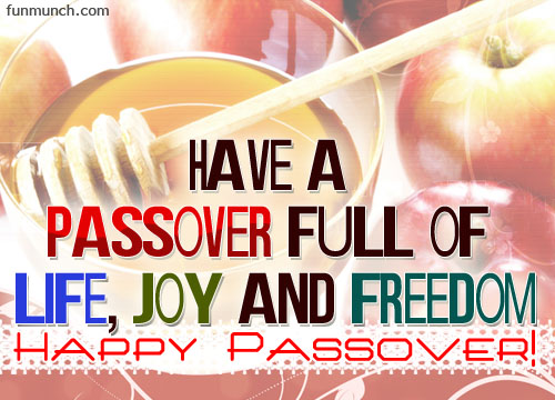 Have A Passover Full Of Life, Joy And Freedom Happy Passover Card