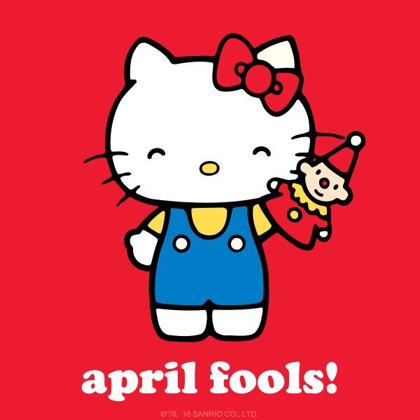 Hello Kitty Wishing You April Fools Day