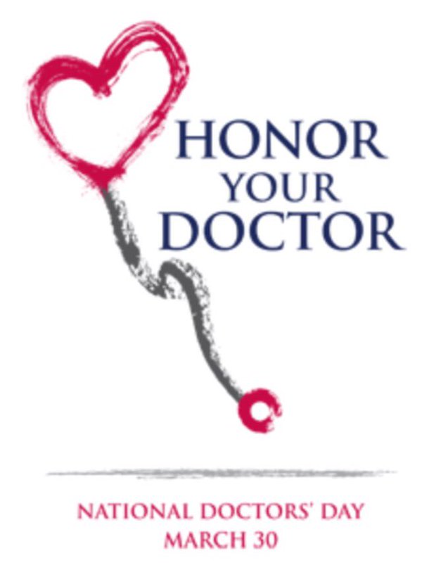 Honor Your Doctor National Doctor’s Day March 30 Card