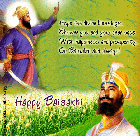 Hope the Divine Blessings Shower You And Your Dear Ones With Happiness And Prosperity On Baisakhi And Always