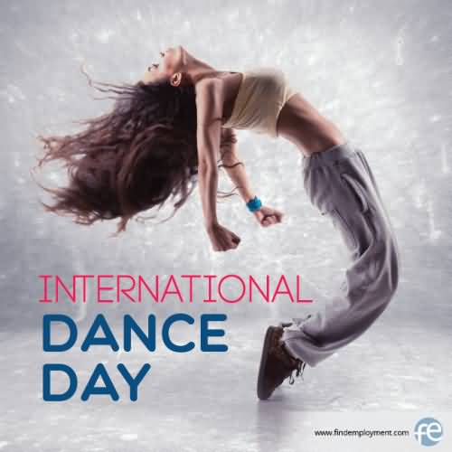International Dance Day Girl In Dancing Pose