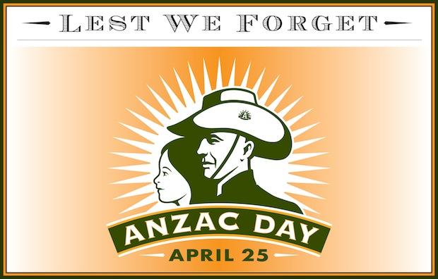 Lest We Forget Anzac Day April 25