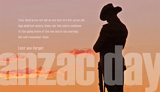 Lest We Forget Anzac Day