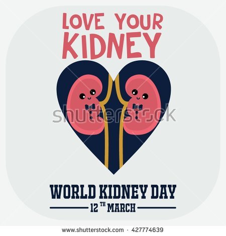 Love Your Kidney World Kidney Day 12th March Poster
