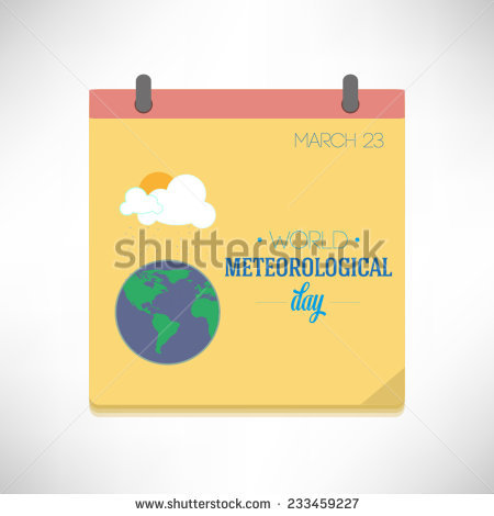 March 23 World Metrological Day Calendar Page