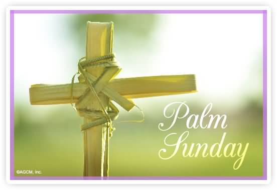 Palm Sunday Cross Greeting Card