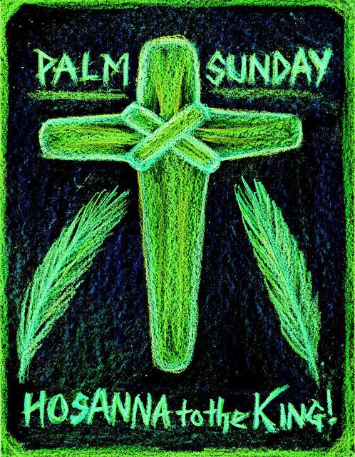 Palm Sunday Hosanna To The King Greeting Card