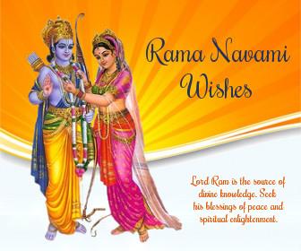 Ram Navami Wishes Card