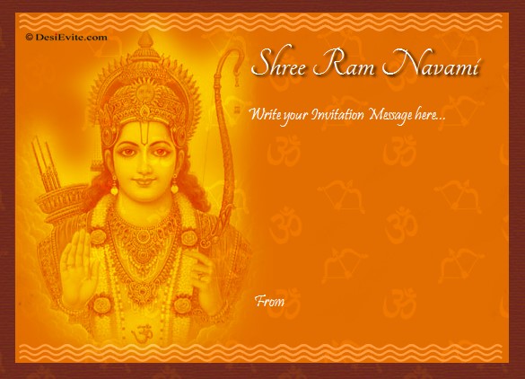 Shree Ram Navami Greeting Card