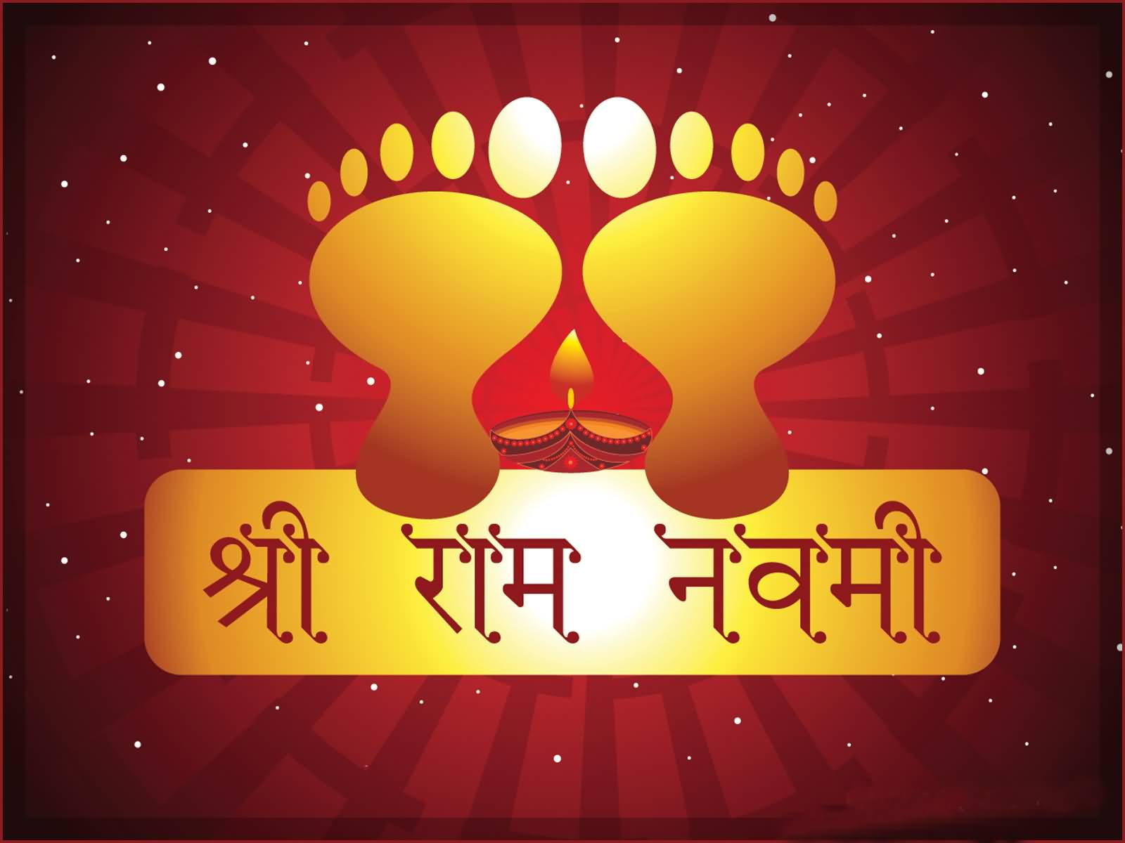 Shri Ram Navami Foot Prints Card