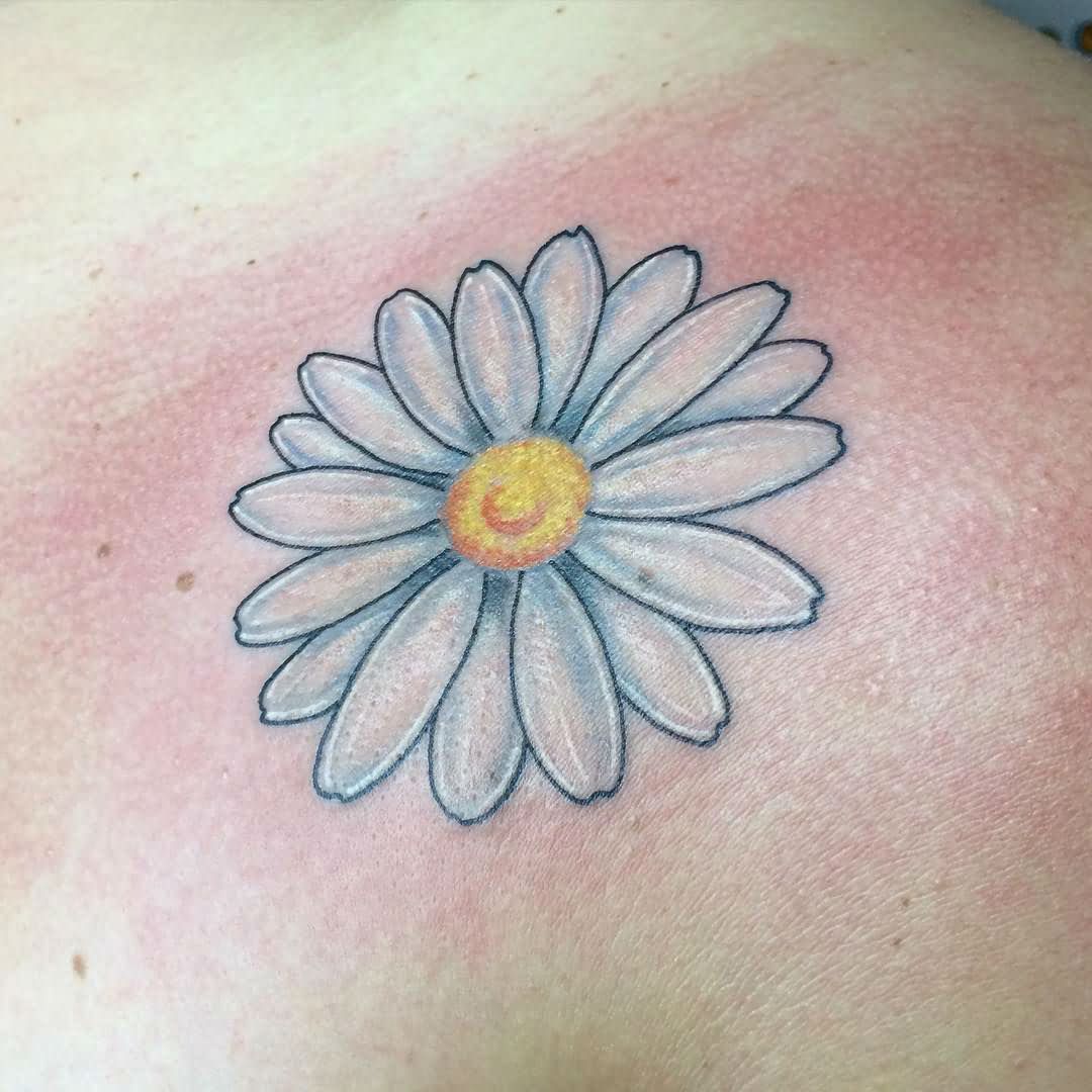 Simple Daisy Flower Tattoo Design
