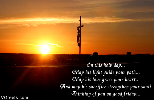 Thinking Of You On Good Friday Greeting Card