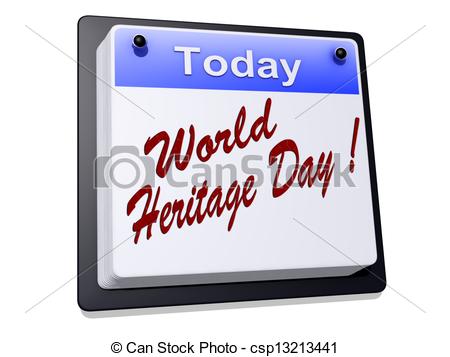 Today World Heritage Day Sticky Note