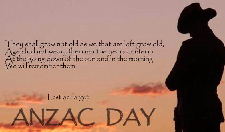 We Will Remember Them Lest We Forget Anzac Day
