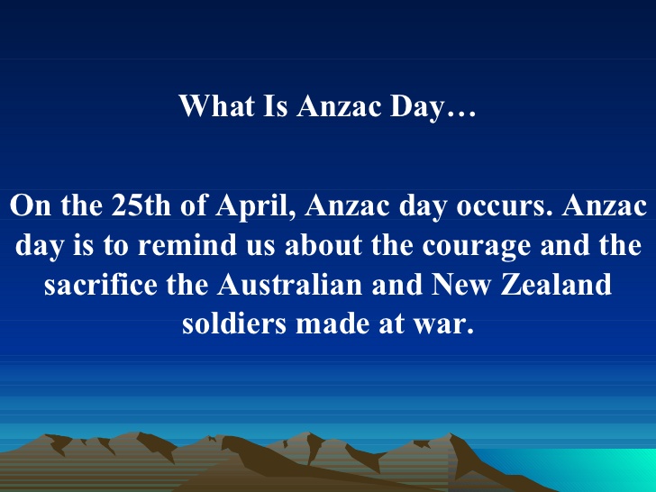 What Is Anzac Day