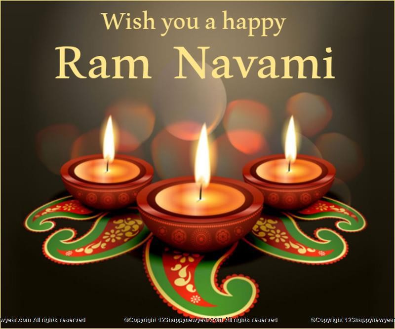 Wish You A Happy Ram Navami Diyas Picture