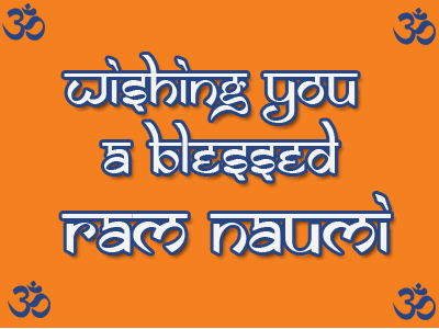 Wishing You A Blessed Ram Navami Glitter Ecard