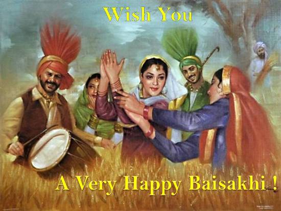 Wishing You A Very Happy Baisakhi Greeting Card
