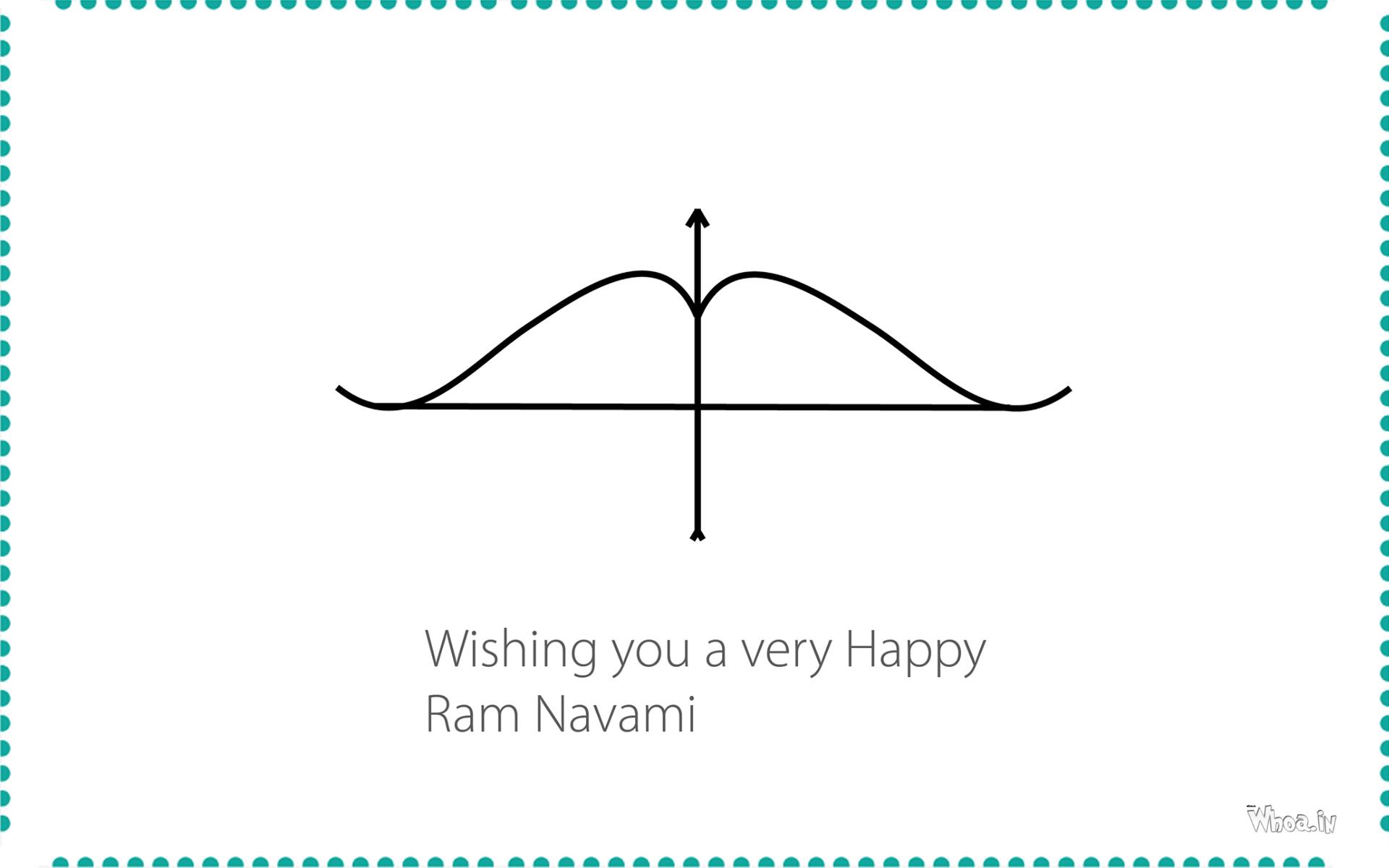 Wishing You A Very Happy Ram Navami Bow And Arrow Wallpaper
