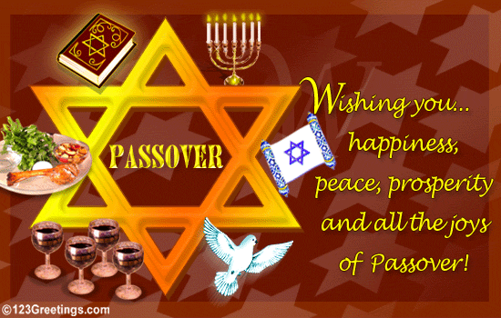 Wishing You Happiness Peace, Prosperity And All The Joys Of Passover Card