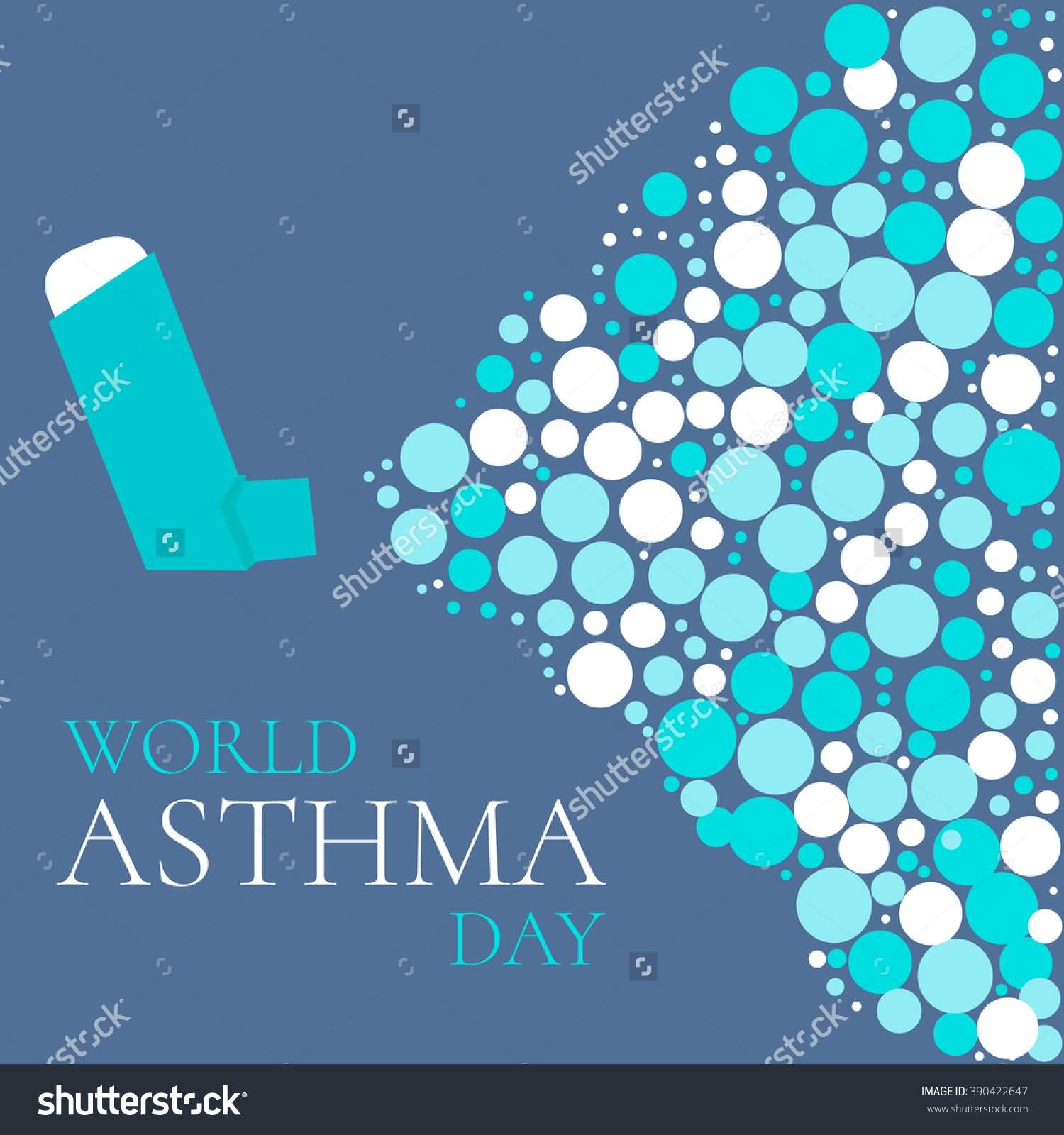 World Asthma Day Air Bubbles Out Of Inhaler
