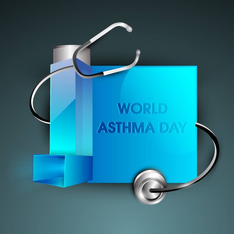 World Asthma Day Inhaler And Stethoscope Picture