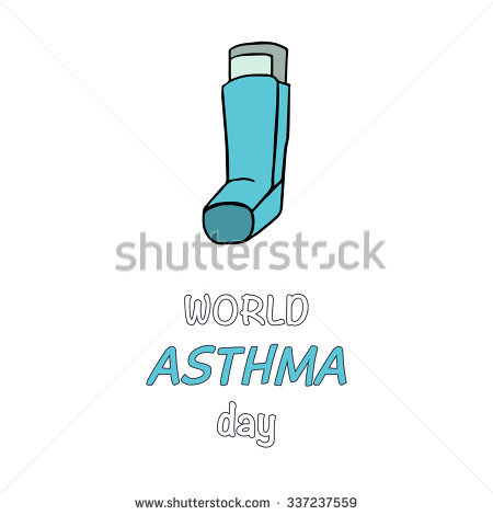 World Asthma Day Inhaler Illustration