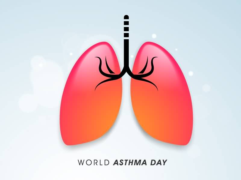 World Asthma Day Lungs Illustration