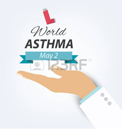 World Asthma Day May 2 Doctor Hands Illustration