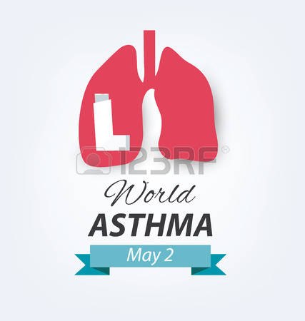 World Asthma Day May 2 Lungs Illustration