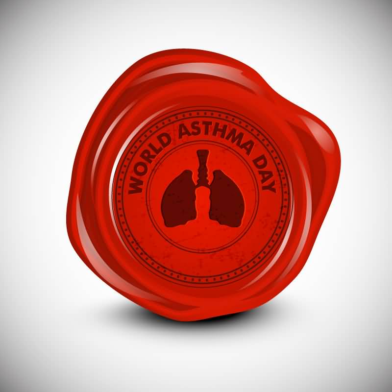 World Asthma Day Seal Vector
