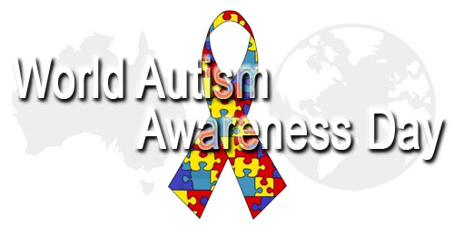 World Autism Awareness Day Colorful Ribbon