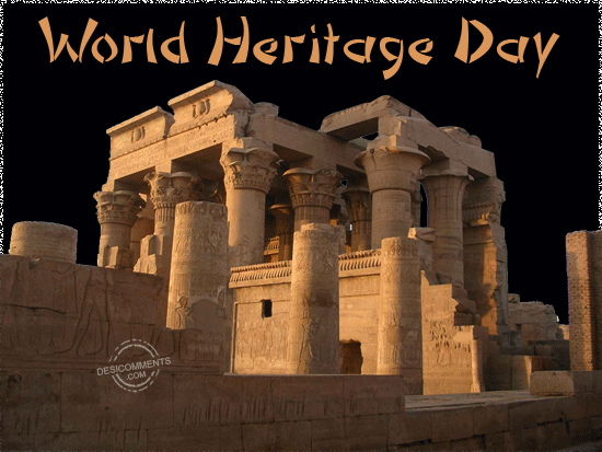 World Heritage Day Glitter Image