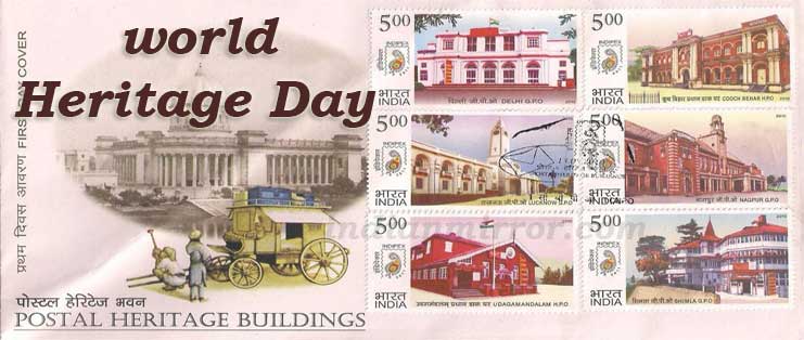 World Heritage Day Postal Heritage Buildings Postal Stamp
