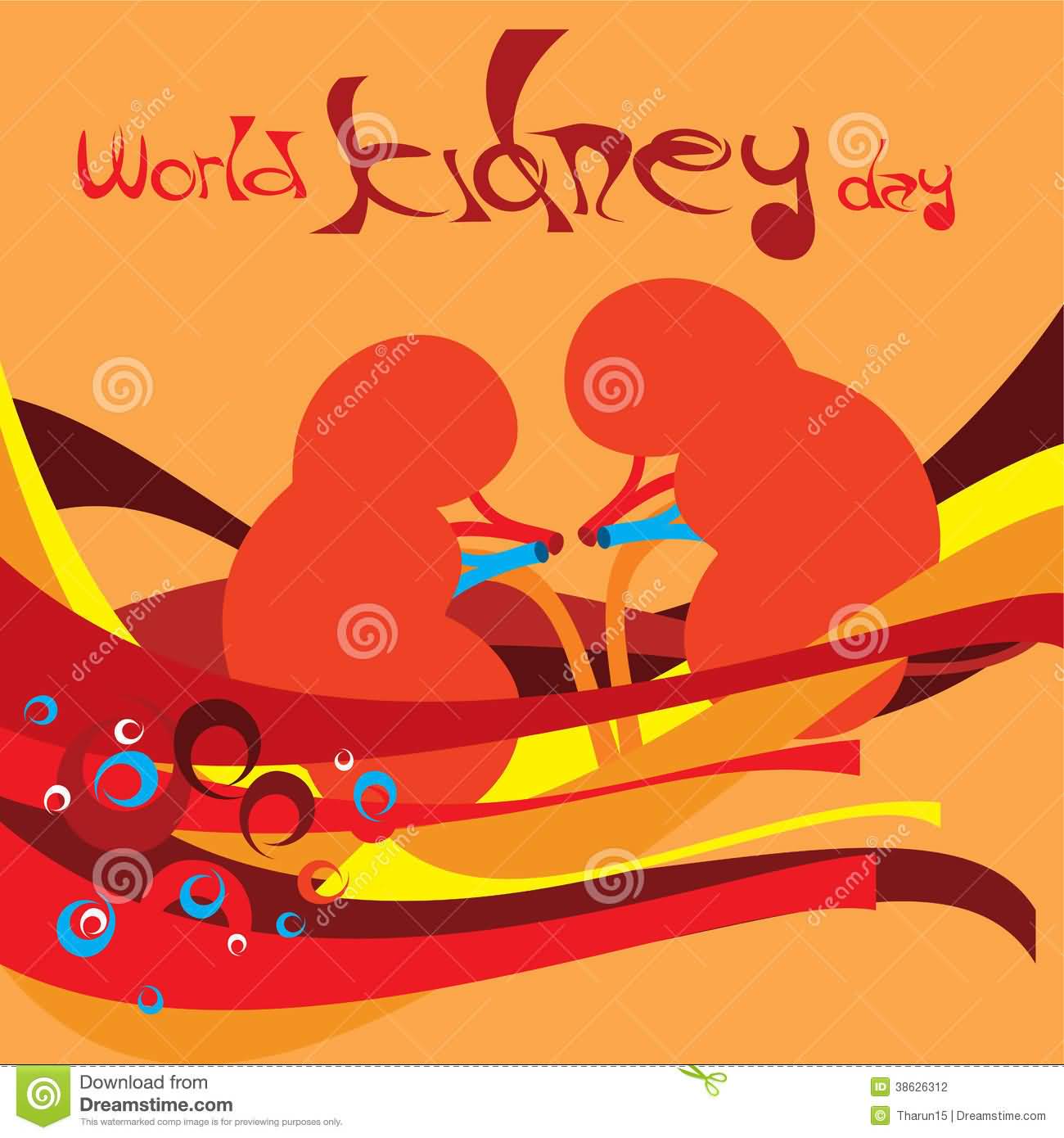 World Kidney Day Beautiful Illustration