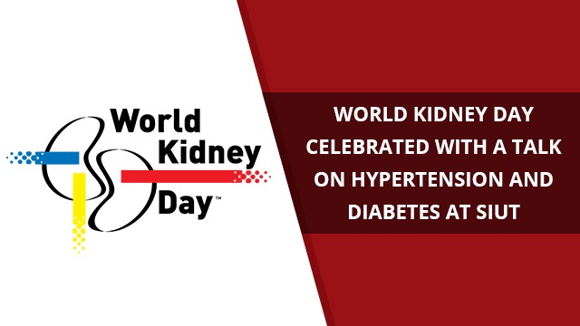 World Kidney Day Celebrated With A Talk On Hypertension And Diabetes At Suit