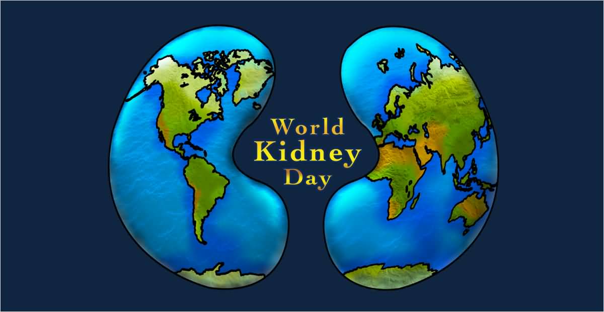 World Kidney Day Earth Globe In Kidneys Shape